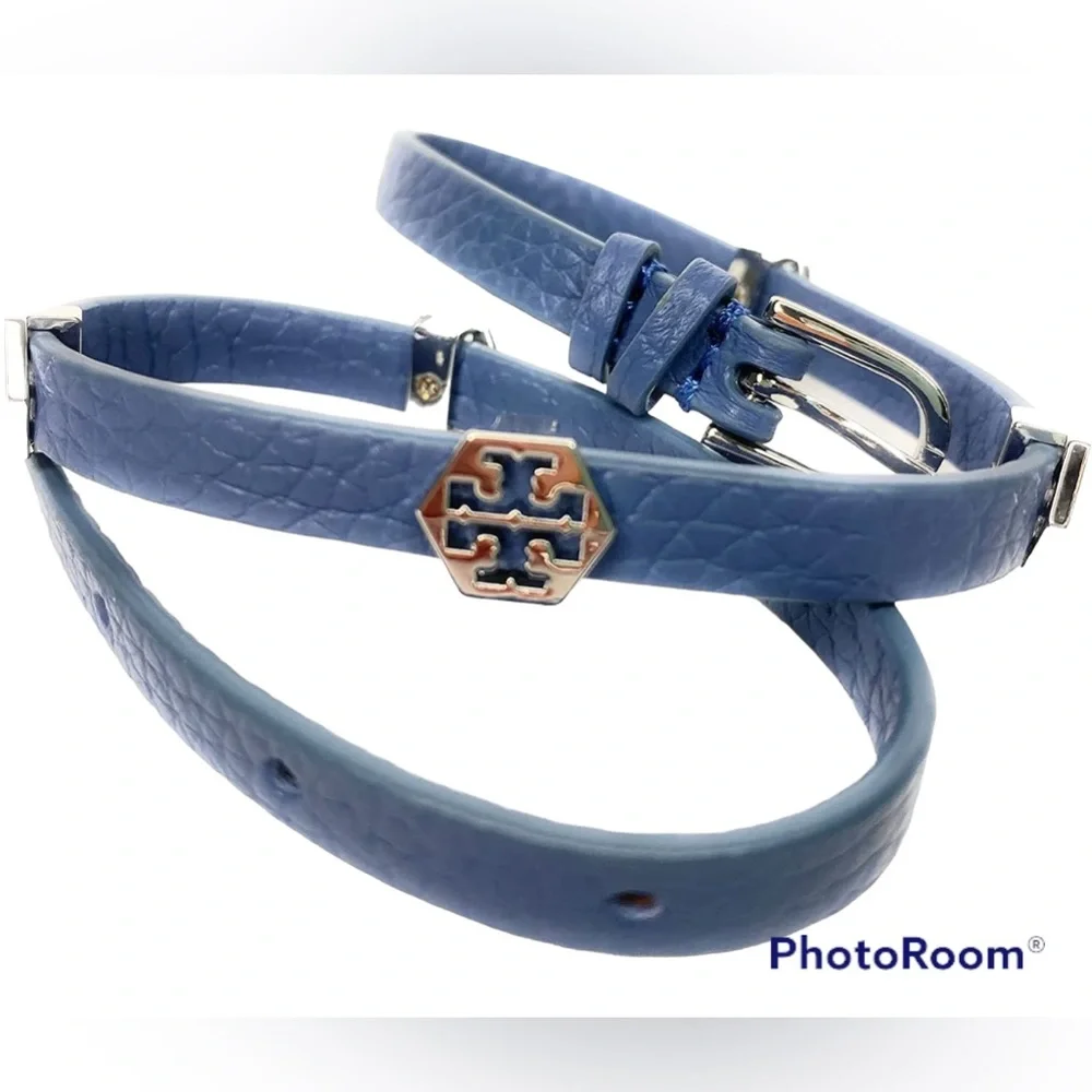 Tory Burch Hex Thin Double Wrap Bracelet NWOT